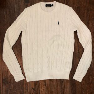 White Ralph Lauren white sweater